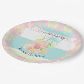 カクテルシトラスサマープールパーティービーチトロピカル ペーパープレート (アングル)