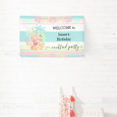 カクテルシトラスサマープールパーティービーチトロピカル 横断幕 (インサイチュ)