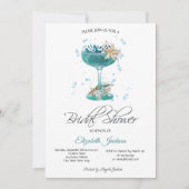 カクテルシーシェルズサマーブライダルシャワー 招待状 (正面)