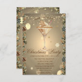 カクテルジンジャーブレッド支店クリスマスカンパニー 招待状 (正面/裏面)