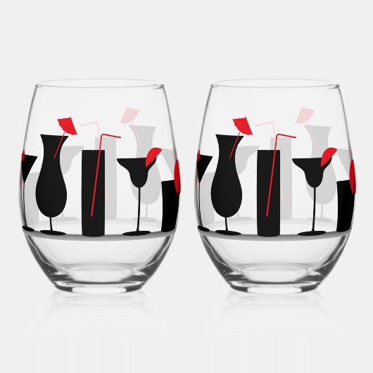 カクテルステムレスワイングラス ステムなしワイングラス (正面)