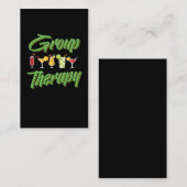 カクテルセラピーバーキーパー飲む女性バーテンデ 名刺 (正面/裏面)