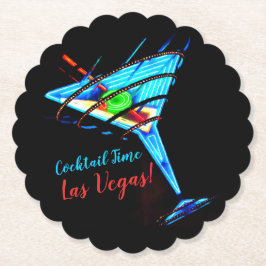 カクテルタイムラスベガス紙コースター ペーパーコースター