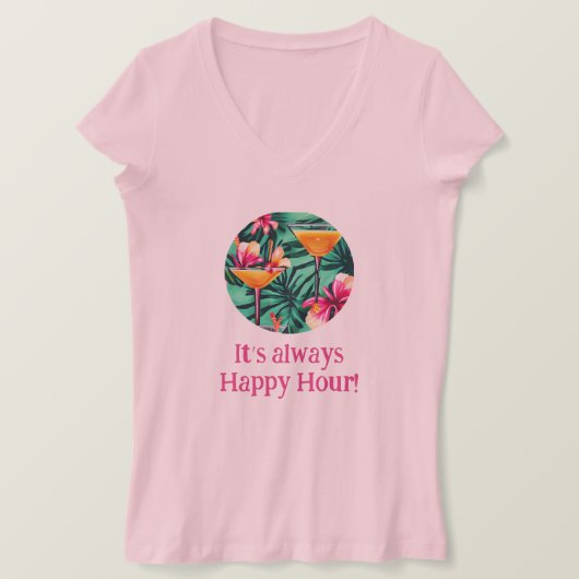 カクテルタイムTシャツ Tシャツ (デザイン正面)