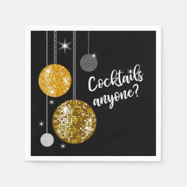 カクテルディスコボールナプキン スタンダードカクテルナプキン
