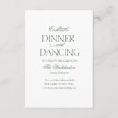 カクテルディナー結婚踊り エンクロージャーカード (正面)