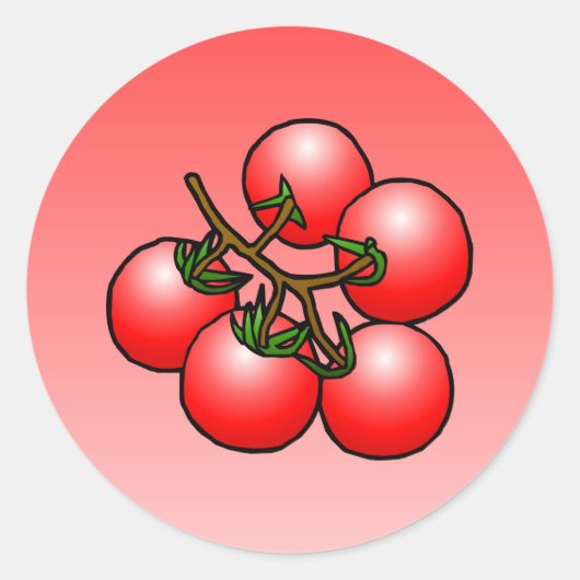 カクテルトマトクラシック – 丸シール ラウンドシール (正面)