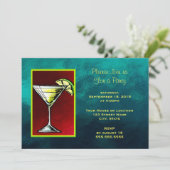カクテルドリンクとライム汎用パーティー 招待状 (スタンド正面)
