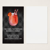 カクテルドリンクアイコン |黒い布張り (正面&裏面)