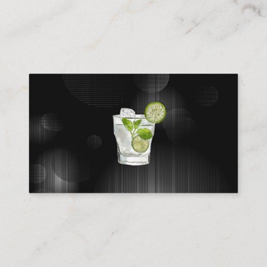 カクテルドリンクイラストレーション | バー室 名刺 (裏面)