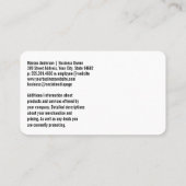 カクテルドリンクイラストレーション | ラウンジバー 名刺 (裏面)