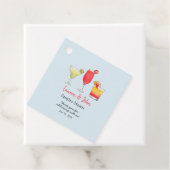 カクテルドリンクカップルのシャワーありがとう フェイバータグ (インサイチュ)