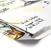 カクテルドリンクレシピデザイン ポスター (角)