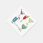 カクテルドリンク盛り合わせサンダー_コーブ スタンダードカクテルナプキン (角)