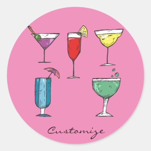 カクテルドリンク盛り合わせサンダー_コーブ ラウンドシール (正面)