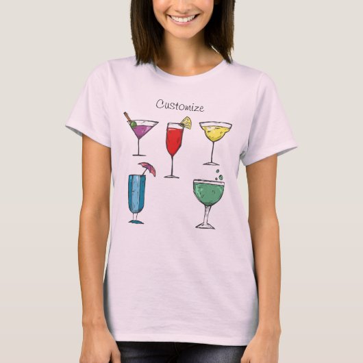 カクテルドリンク盛り合わせサンダー_コーブ Tシャツ (正面)