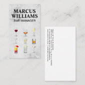 カクテルドリンク 名刺 (正面/裏面)