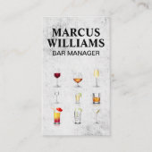 カクテルドリンク 名刺 (正面)