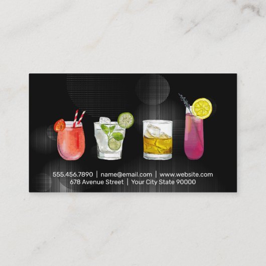 カクテルドリンク 名刺 (裏面)