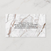 カクテルドリンク | 大理石 | バーテンダー 名刺 (裏面)