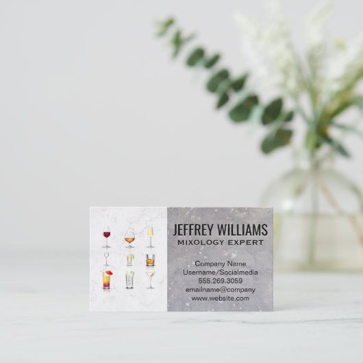 カクテルドリンク | 混合学 名刺 (スタンド正面)