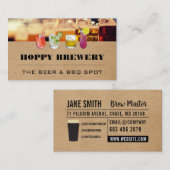 カクテルドリンク | 醸造所の名刺 名刺 (正面/裏面)