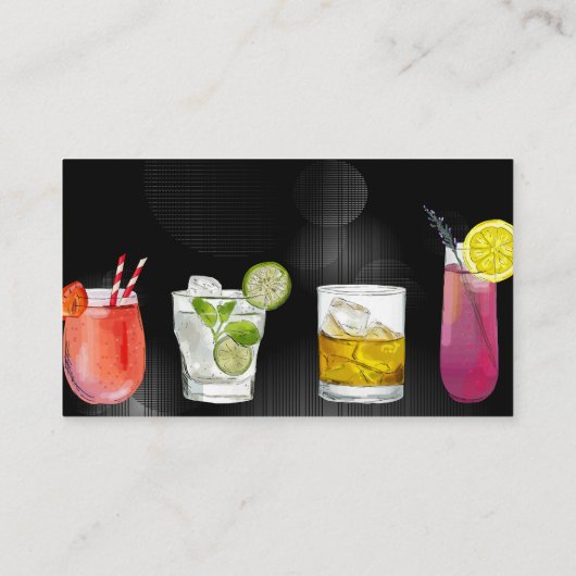 カクテルドリンク | Mixology Bartend 名刺 (裏面)