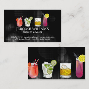 カクテルドリンク   Mixology Bartend 名刺