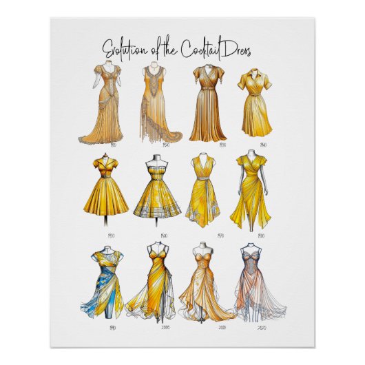 カクテルドレスの進化 ポスター (正面)