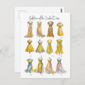 カクテルドレスの進化 ポストカード (正面/裏面)