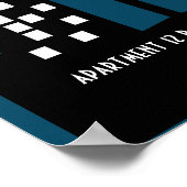 カクテルナイトパーティの招待状 ポスター (角)