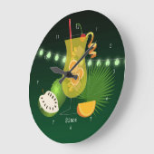 カクテルナイト ラージ壁時計 (傾斜)