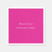 カクテルナプキンおもしろいピンクパーティー スタンダードカクテルナプキン (正面)