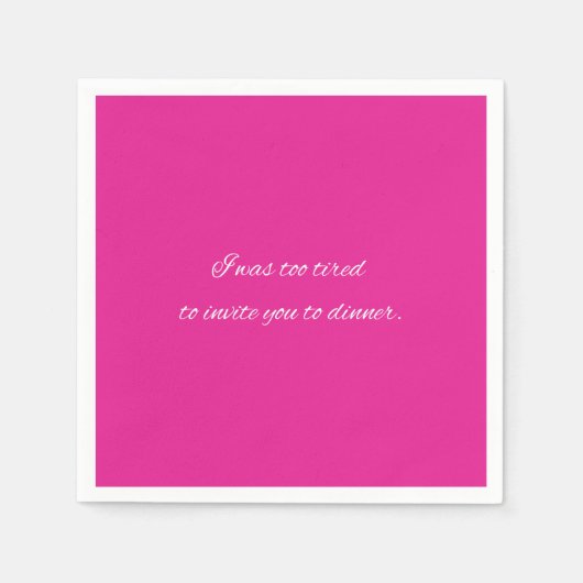 カクテルナプキンおもしろいピンクパーティー スタンダードカクテルナプキン (正面)