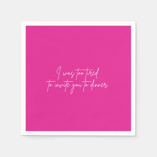 カクテルナプキンおもしろいピンクパーティー スタンダードカクテルナプキン (正面)