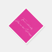 カクテルナプキンおもしろいピンクパーティー スタンダードカクテルナプキン (角)