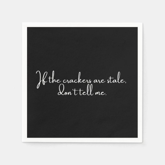 カクテルナプキンおもしろいブラックパーティー スタンダードカクテルナプキン (正面)