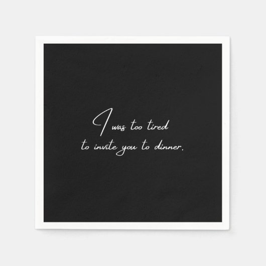 カクテルナプキンおもしろいブラックパーティー スタンダードカクテルナプキン (正面)