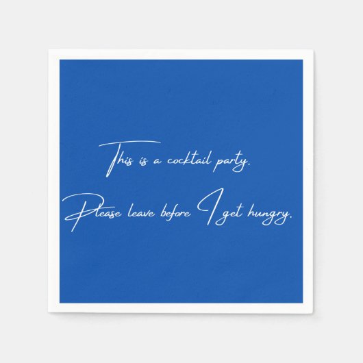 カクテルナプキンおもしろいブラックパーティー スタンダードカクテルナプキン (正面)