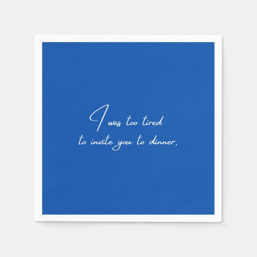 カクテルナプキンおもしろいブルーパーティー スタンダードカクテルナプキン (正面)