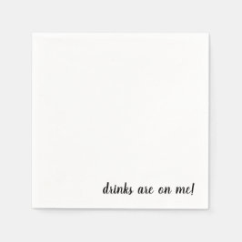 カクテルナプキンに飲み物がある スタンダードカクテルナプキン