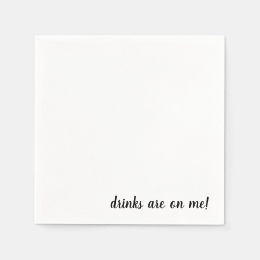 カクテルナプキンに飲み物がある スタンダードカクテルナプキン (正面)