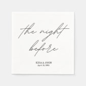 カクテルナプキンの前の夜 スタンダードカクテルナプキン (正面)