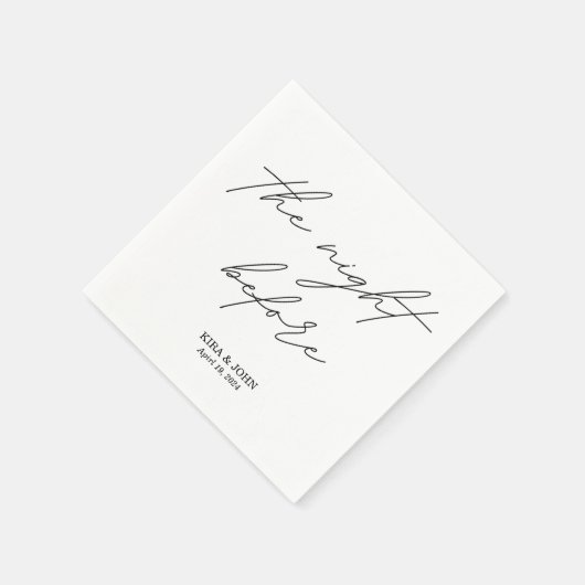 カクテルナプキンの前の夜 スタンダードカクテルナプキン (角)