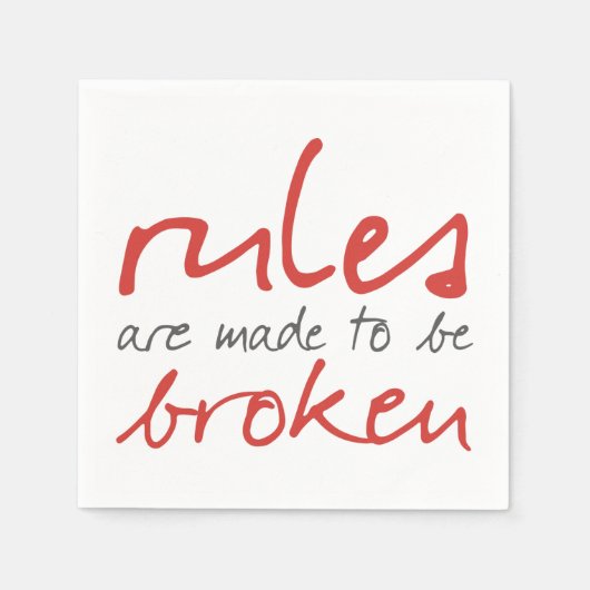 カクテルナプキンの割れ目にルールを作る スタンダードカクテルナプキン (正面)