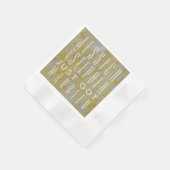 カクテルナプキンシルバーライニング 縁ありカクテルナプキン (角)