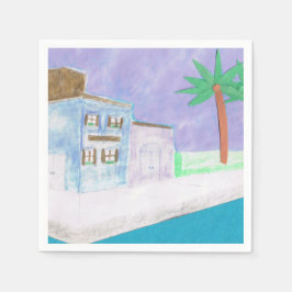 カクテルナプキンスとカリブのデザイン スタンダードカクテルナプキン