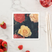 カクテルナプキンスとバラ スタンダードカクテルナプキン (インサイチュ)