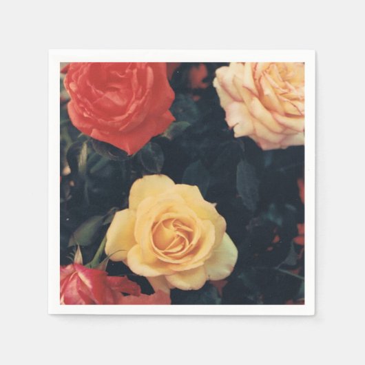 カクテルナプキンスとバラ スタンダードカクテルナプキン (正面)