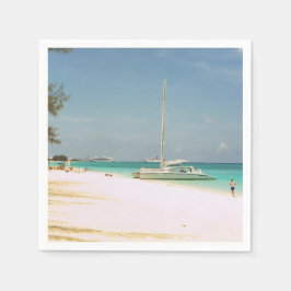 カクテルナプキンスとビーチシーン スタンダードカクテルナプキン